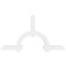 Ekena Millwork Ericson Architectural Grade PVC Gable Bracket, 96"W x 52"H x 4"D x 6"F, 13/12 Pitch GBP096X52X0406ERI00 - alternate 5